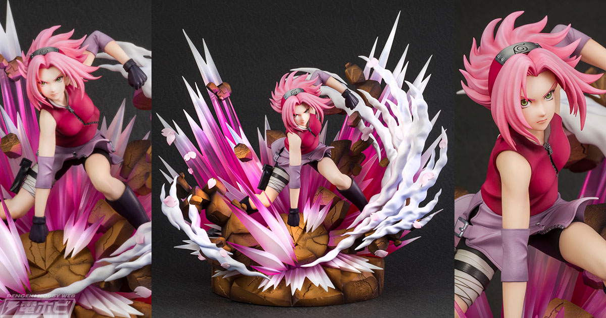 NARUTO-ナルト- 疾風伝』春野サクラが「桜花衝」を放つ力強い姿で