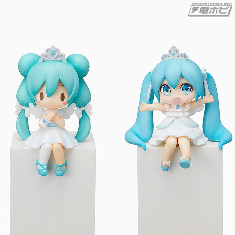 15th Anniversaryをお祝いする天使衣装の「初音ミク」がミニフィギュア