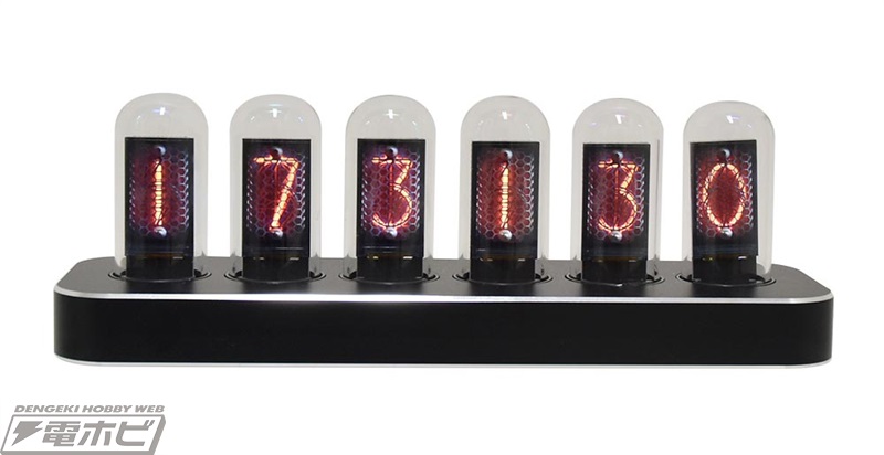 ニキシー管の雰囲気が気軽に味わえる！ニキシー管風置時計「Cyber