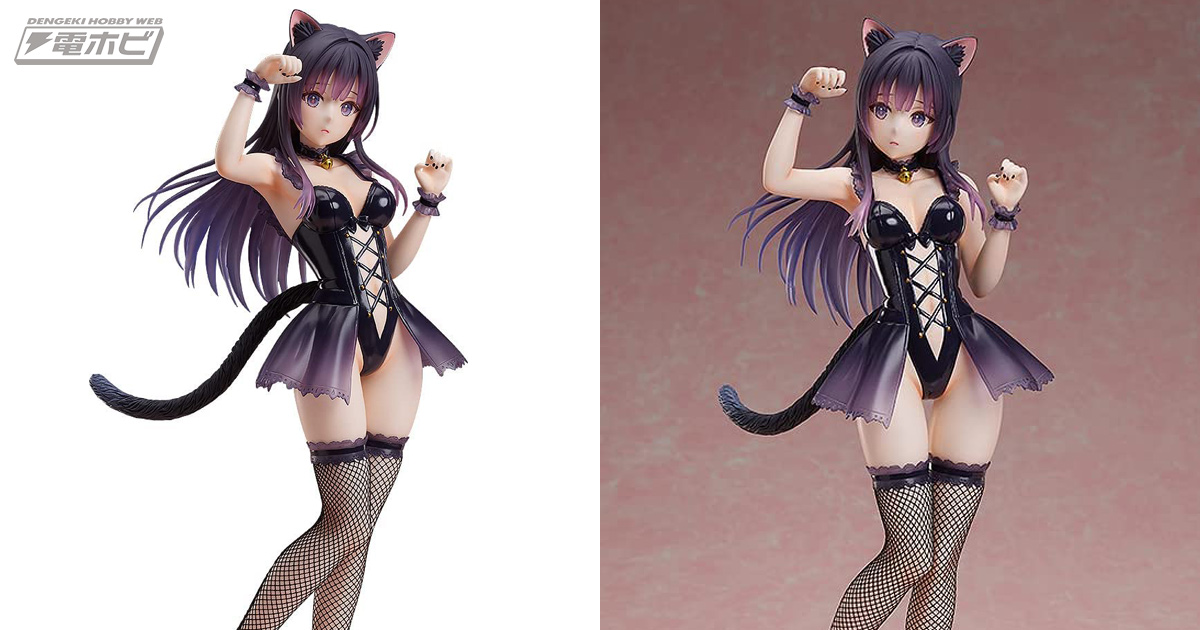 恥じらう表情がかわいいネコミミスーツ姿の美少女！フカヒレ氏が描く