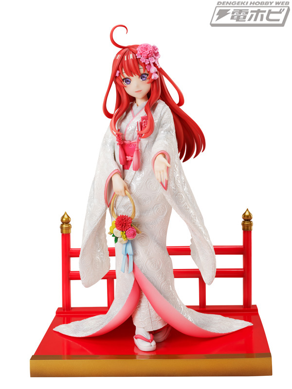 着脱可能な綿帽子もセットの美しい白無垢姿！『五等分の花嫁』中野一花