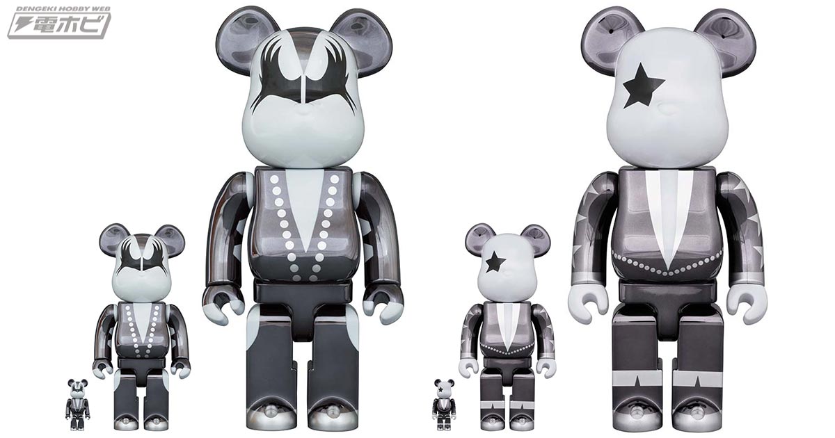 伝説のハードロックバンド「KISS」のBE@RBRICKがCHROME Ver.で復活！第