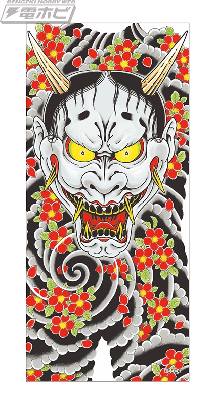 龍が如く』組の象徴である「代紋」のピンズ8種と男たちが背負う「刺青