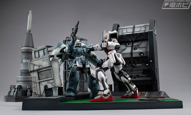 ガンダムSEED』ヘリオポリスの街並みを再現した情景ジオラマが登場
