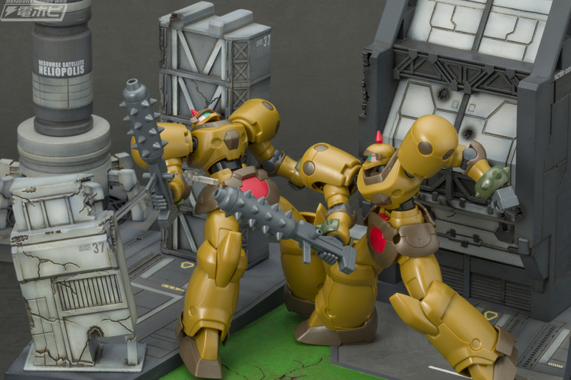 機動戦士ガンダムSEED』のヘリオポリスが迫力のジオラマベースになって