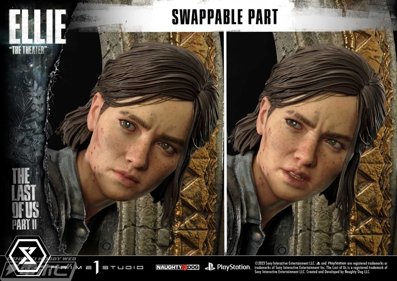 The Last of Us Part II』舞台裏の暗闇で身を屈めて歩くエリー