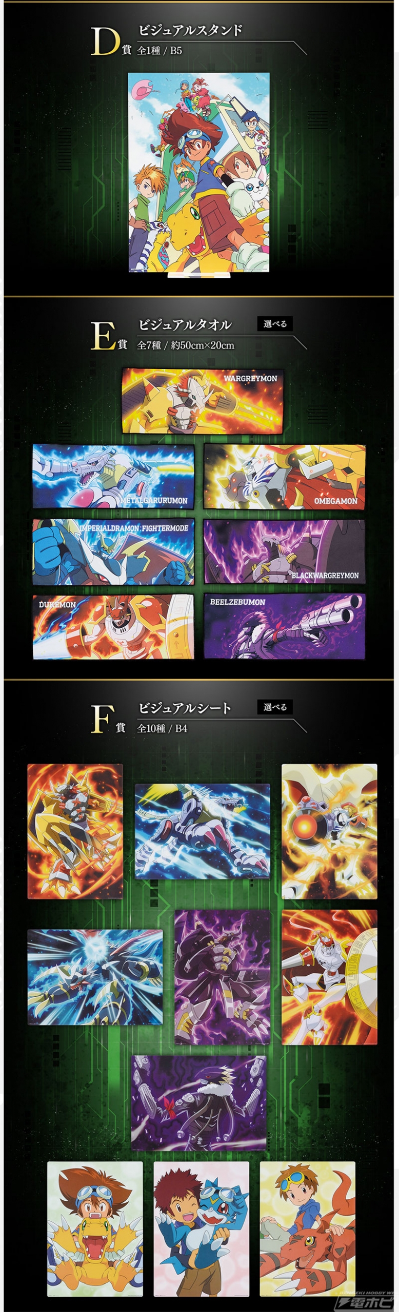 一番くじ『デジモン』シリーズ ～デジモン、究極進化！～」がいよいよ