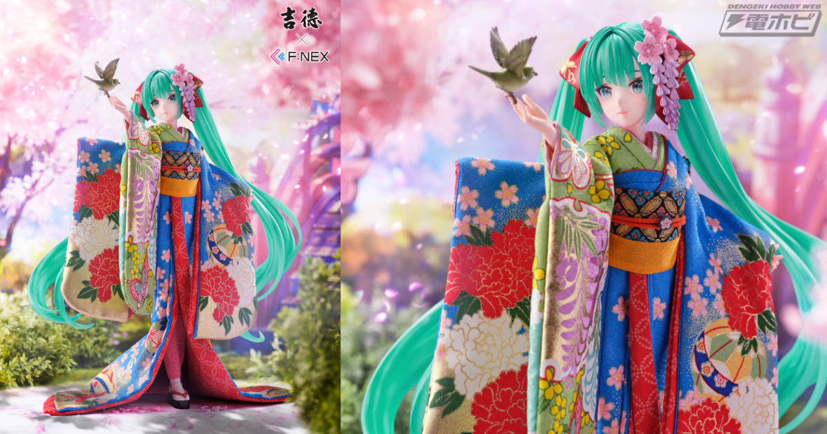 初音ミク』が吉徳とF:NEXのコラボで1/4スケールフィギュア化
