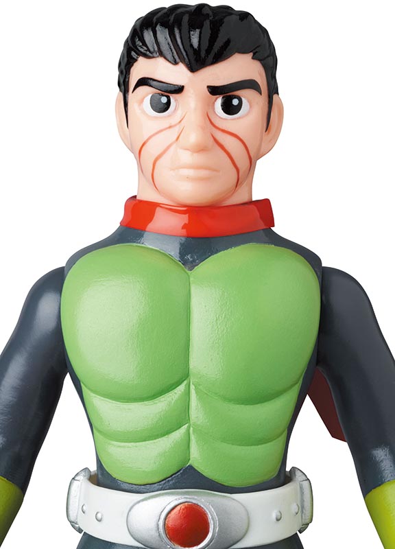 東映レトロソフビコレクションに、設定画カラーの原作版「仮面ライダー