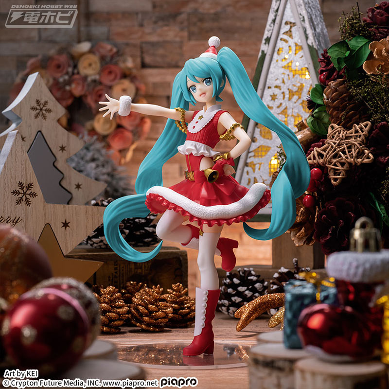 初音ミク」が2023年もクリスマスをお祝い♪2種のぬいぐるみと