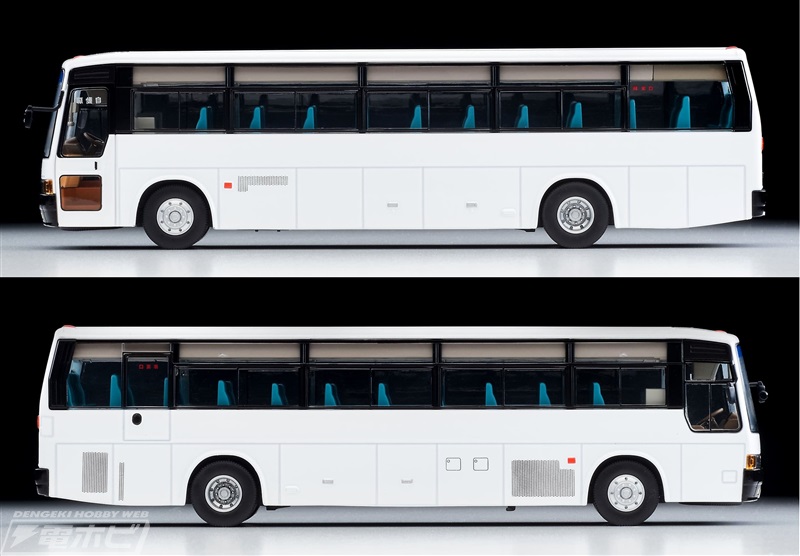 プレーンな白ボディの三菱ふそうエアロバスが「トミカリミテッド