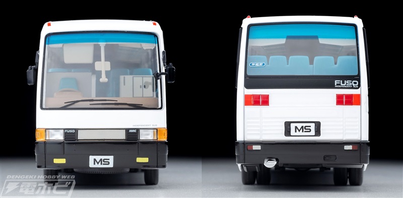 プレーンな白ボディの三菱ふそうエアロバスが「トミカリミテッド