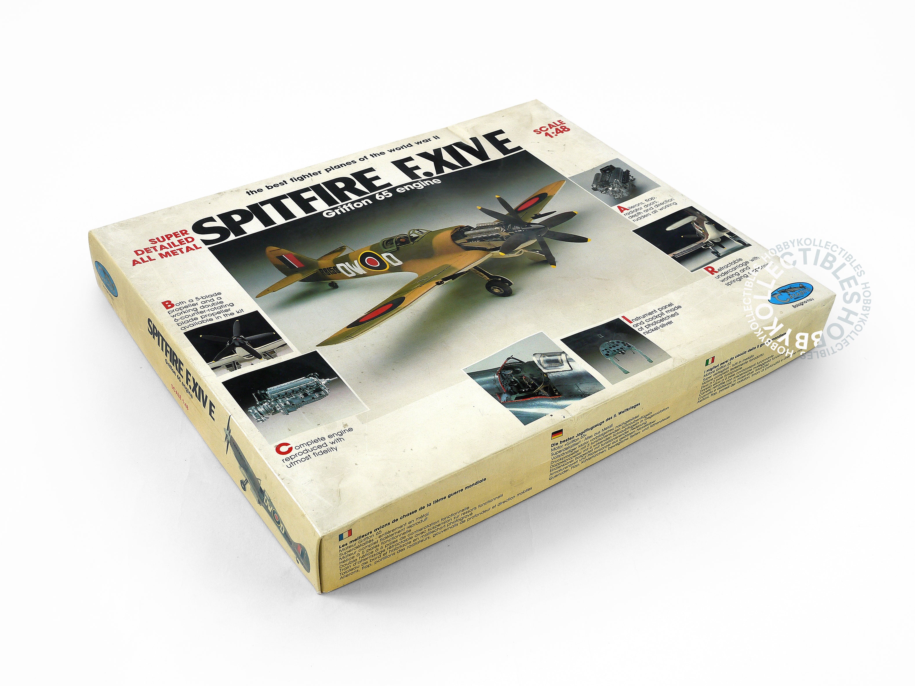 Casadio Gunze 1/48 Spitfire F.XIV E Fighter Metal Model Kit