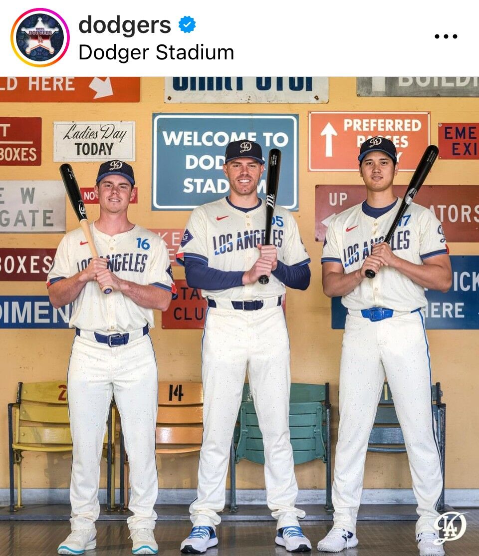 大谷翔平 ドジャース ユニフォーム シティコネクト サイズM