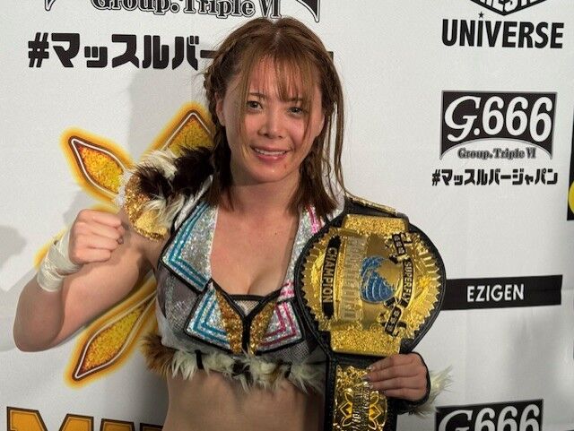 岩谷麻優、マリーゴールド入団「4戦目」でビクトリア弓月を破り