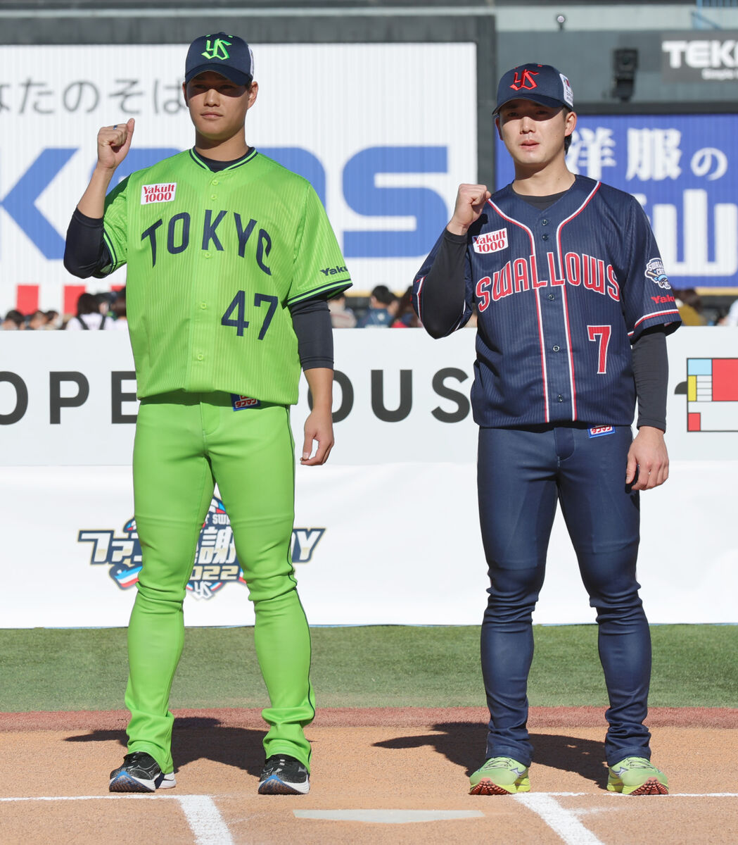 ヤクルト】新ユニホームはオールグリーン！長岡秀樹の新背番7も電撃
