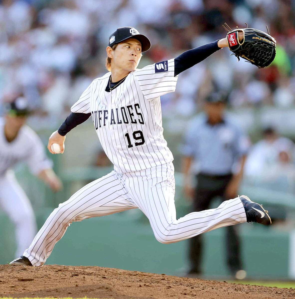 オリックス】山岡泰輔が背番号「19」で連投…前夜は清田打撃投手の