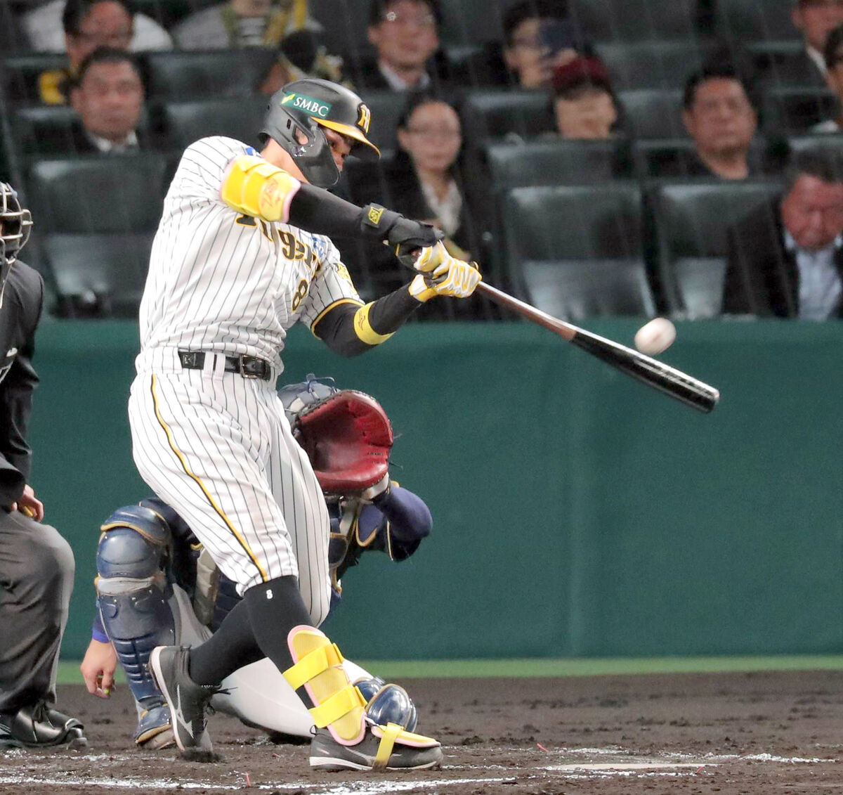 阪神】佐藤輝明、9打席ぶり「H」マーク！4打席連続三振から二塁打