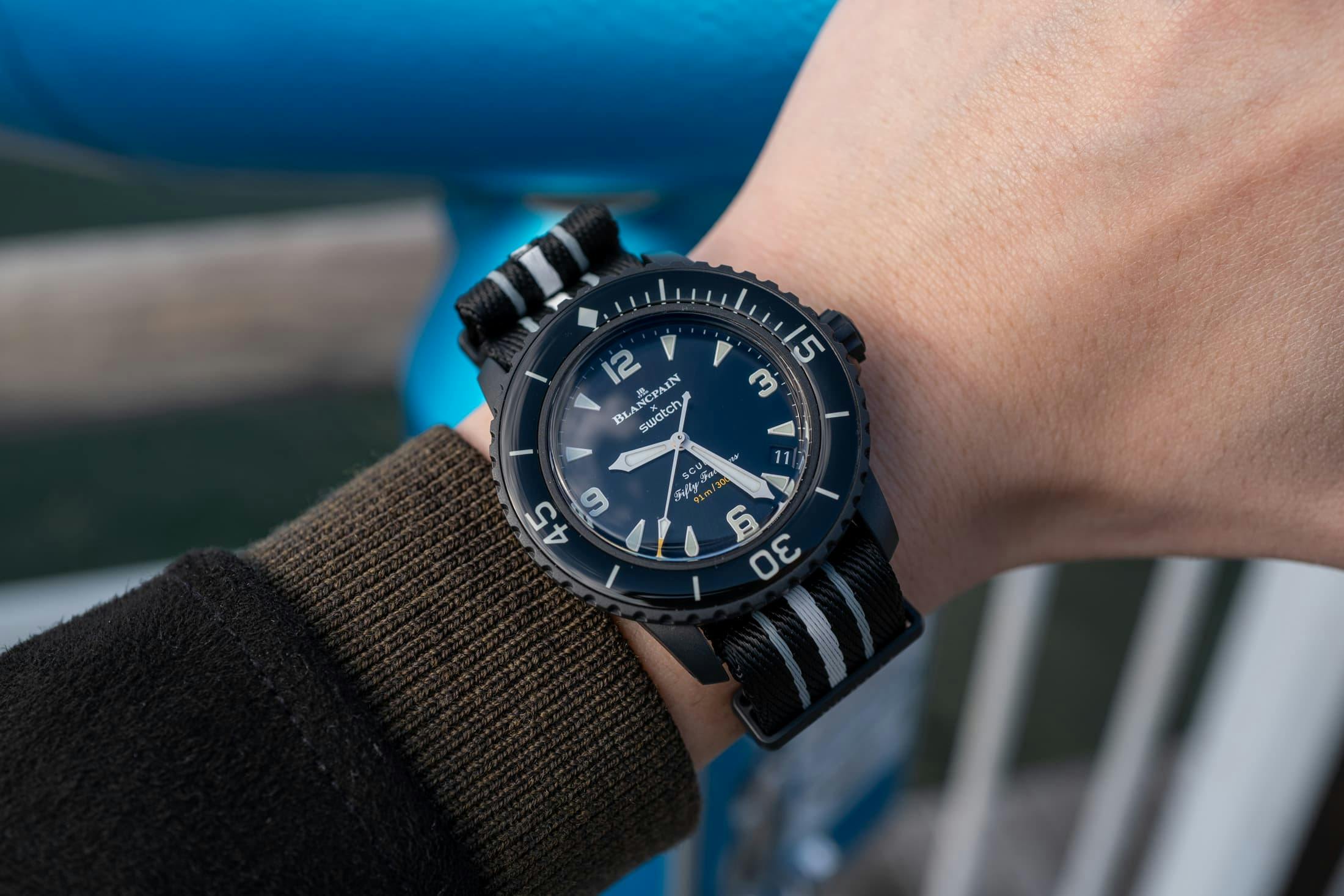 ブランパン×スウォッチ スキューバ フィフティ ファゾムス オーシャン