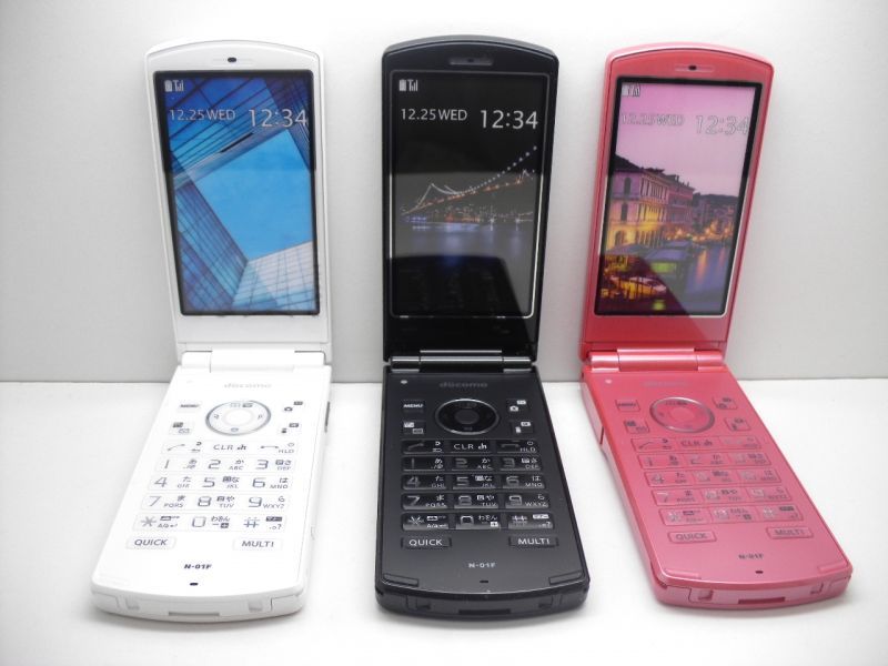 NTTドコモ N－01F モックアップ 3色セット - モックセンター