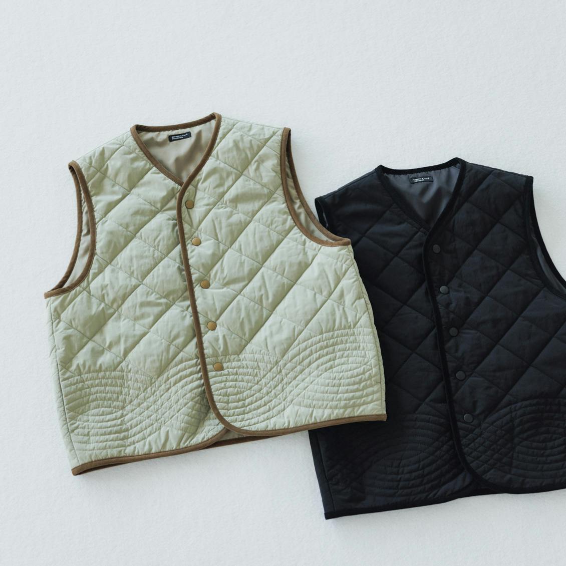 着用レビュー】毎日着回したい「キルティングベスト」を身長別4名が着