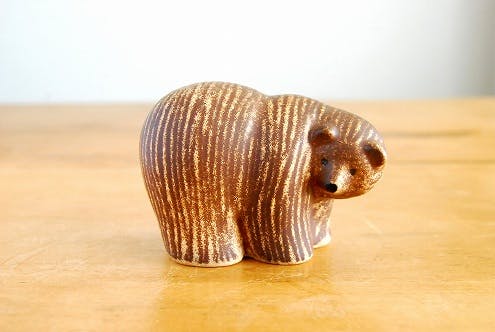 取扱い終了】Lisa Larson/リサ・ラーソン/オブジェ/クマ（S） - 北欧