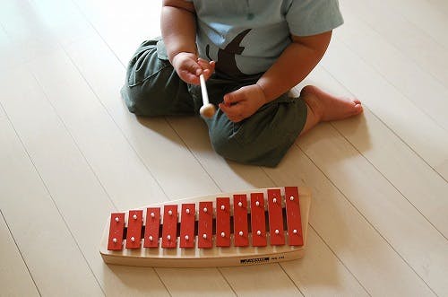 取扱終了】ドイツ/ゾノア社/メタルフォン(鉄琴楽器)/赤 - 北欧、暮らし