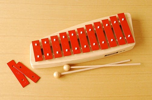 取扱終了】ドイツ/ゾノア社/メタルフォン(鉄琴楽器)/赤 - 北欧、暮らし