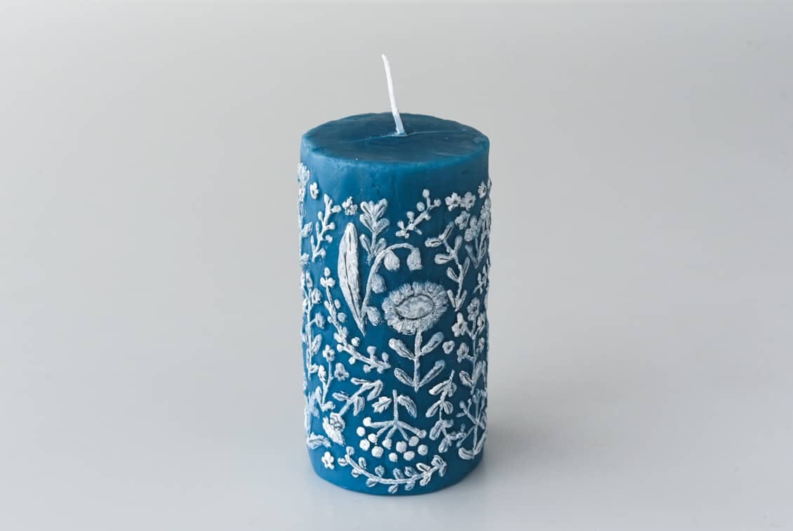 次回入荷未定】nuri candle/夜の静まり/アロマキャンドル（円柱