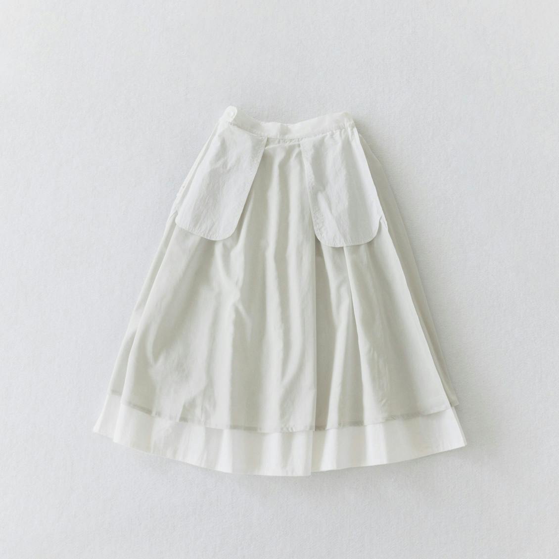 凛とした、大人のための白スカート（S / M サイズ） - 北欧、暮らしの