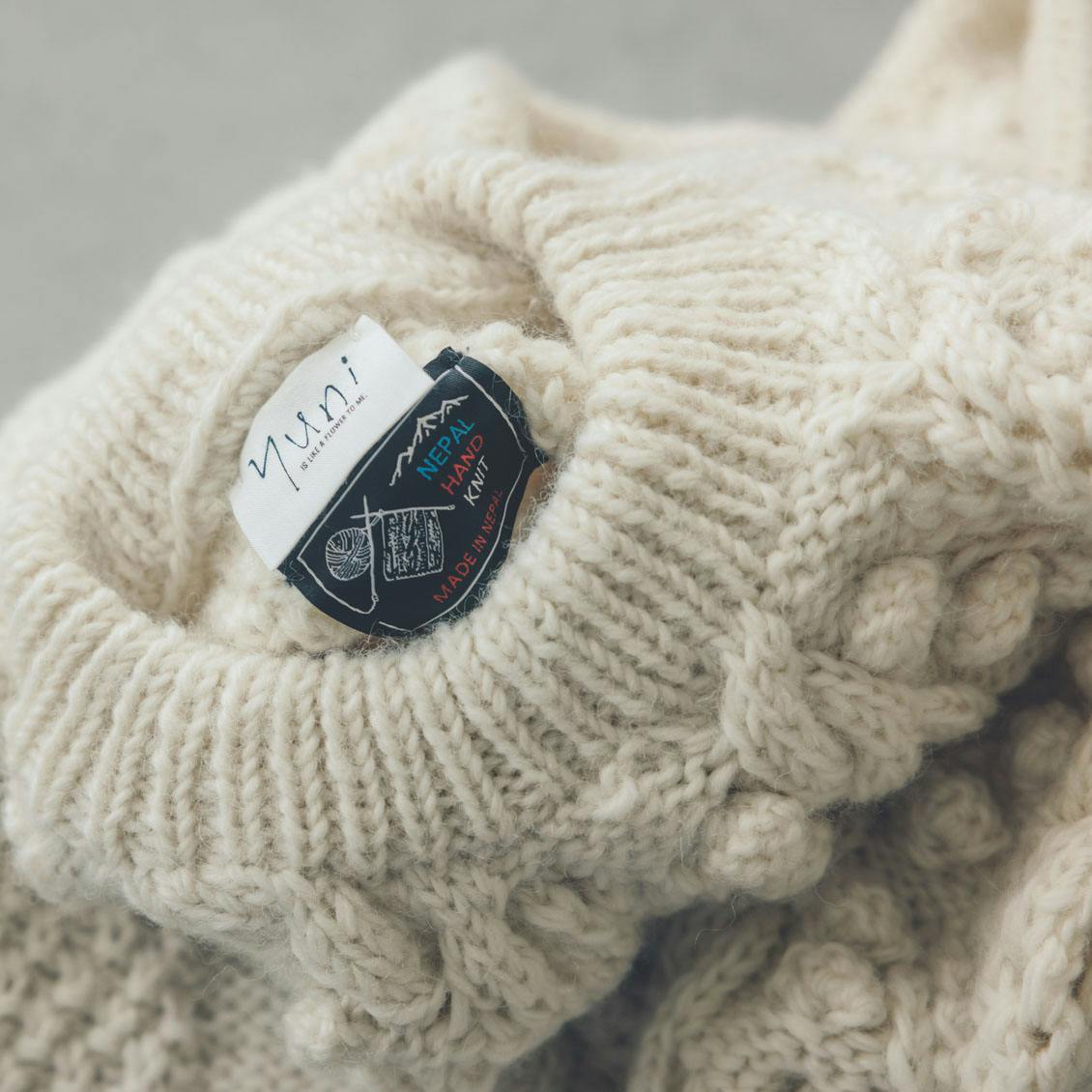 yuni / ユニ / 植物柄のハンドニット - 北欧、暮らしの道具店