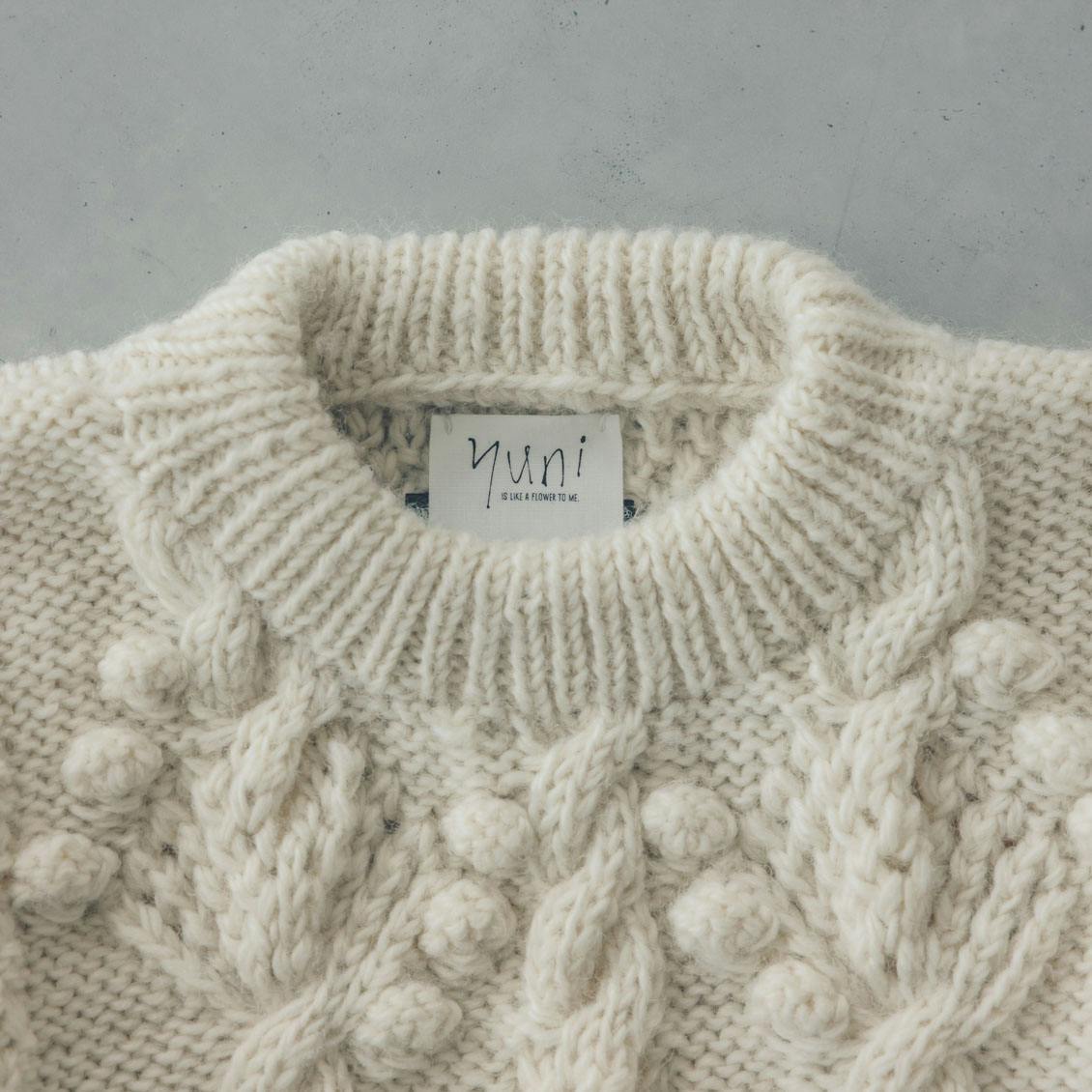 yuni / ユニ / 植物柄のハンドニット - 北欧、暮らしの道具店