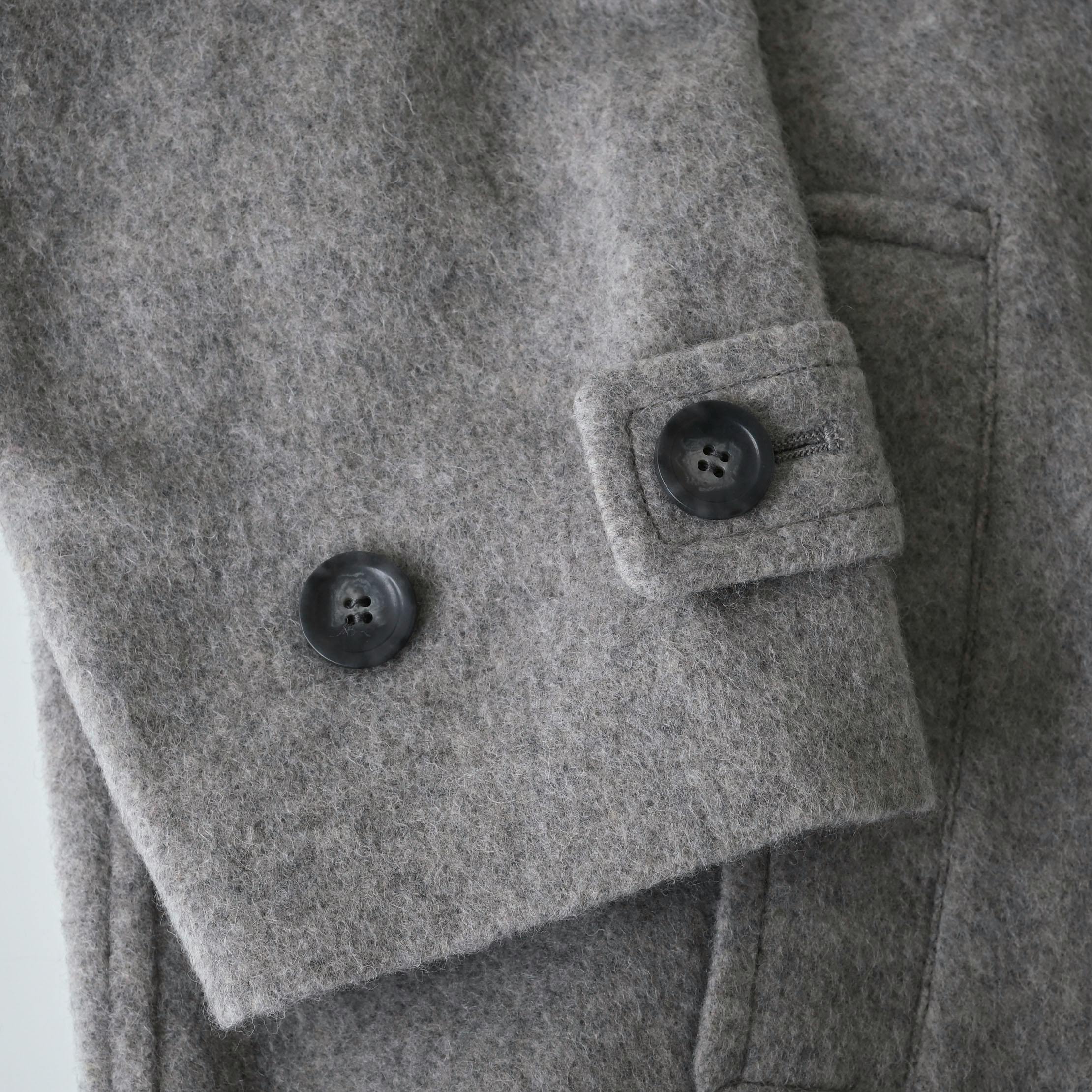 かろやかに揺れるウールロングコート / ウォームグレー（S・Mサイズ