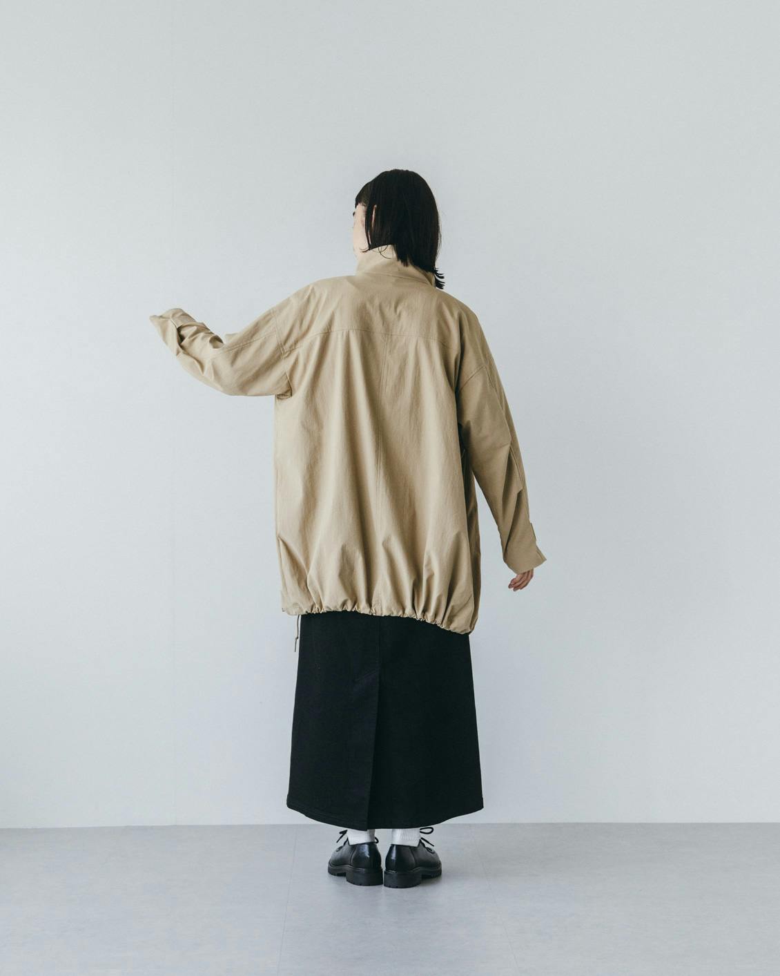 中綿ベスト付きのかろやかミドル丈アウター（S・Mサイズ） - 北欧