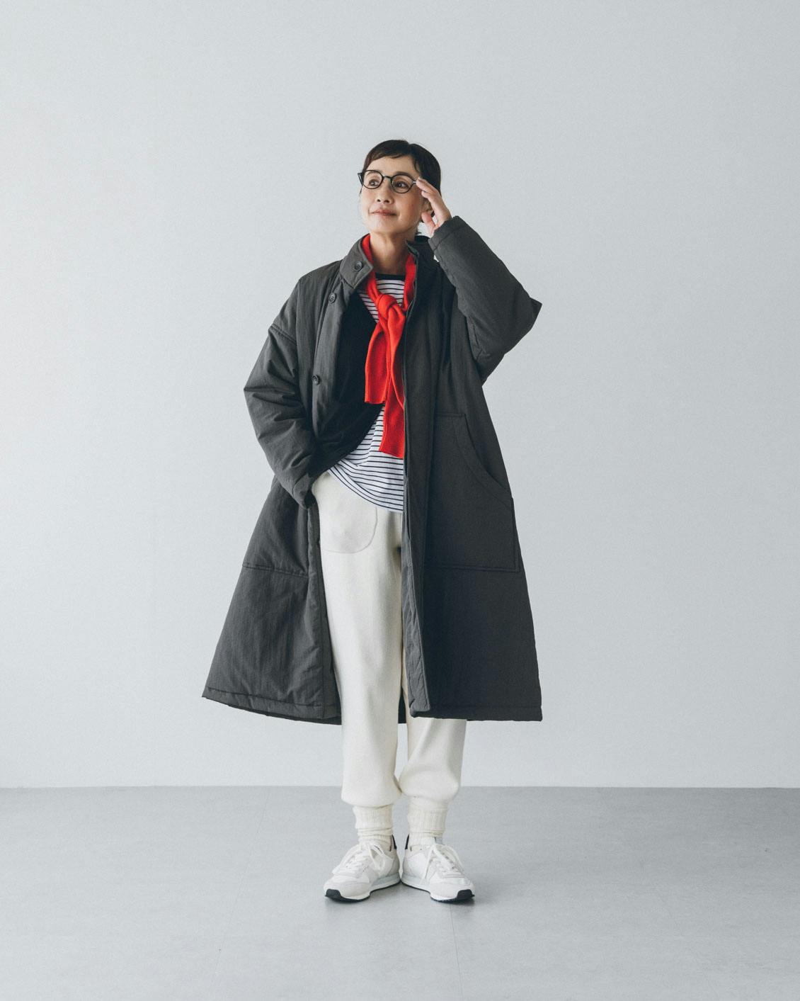 āta / アタ / 中綿コート（ベージュ・チャコール） - 北欧、暮らしの道具店