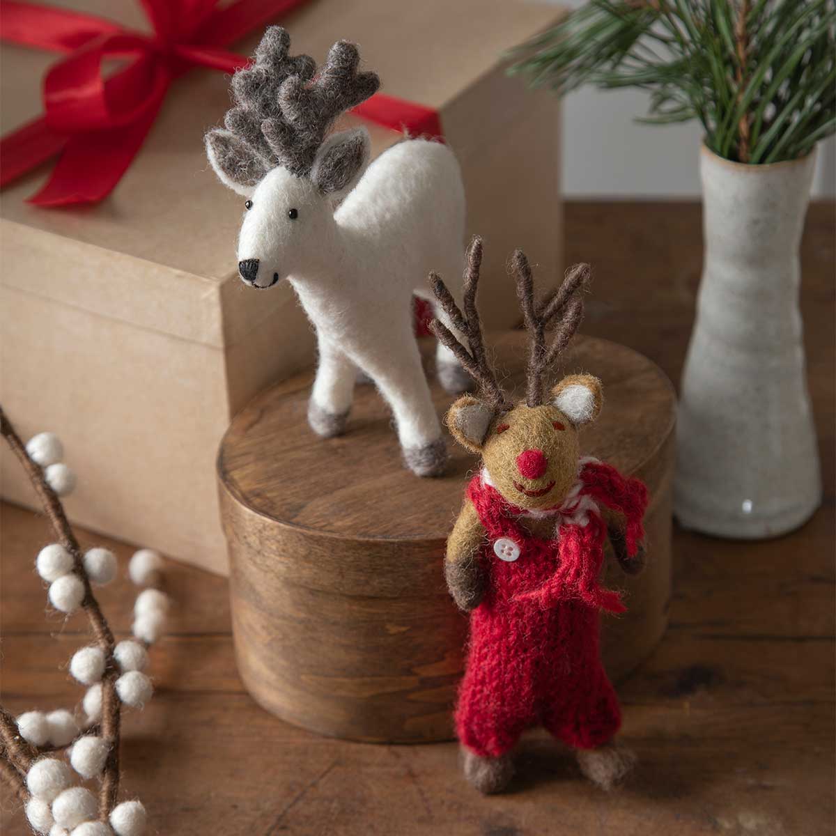 Gry&Sif グライアンドシフ オーナメント ( 赤鼻トナカイ / ブラウン