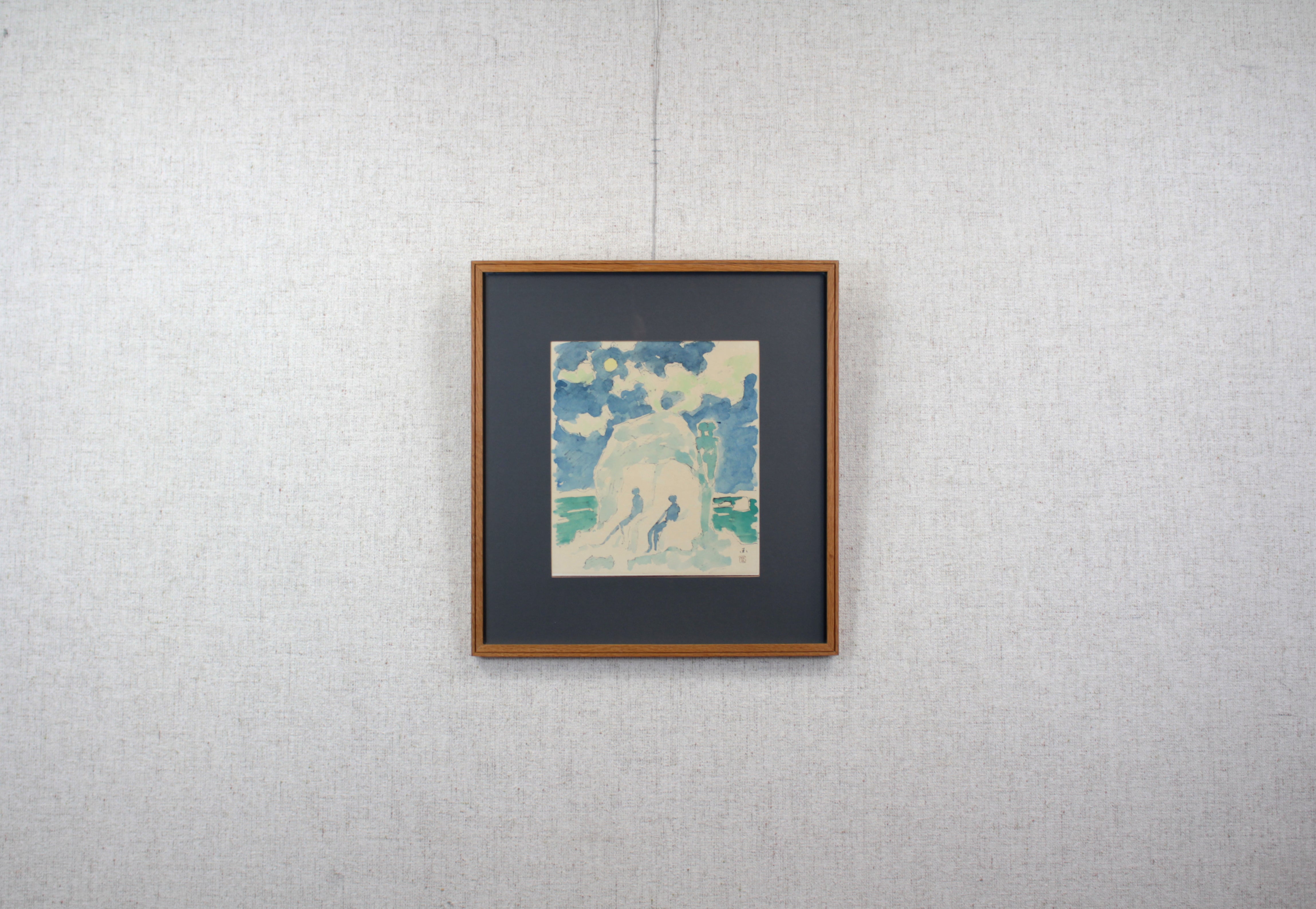 国松 登 『氷人』 水彩画 - 北海道画廊