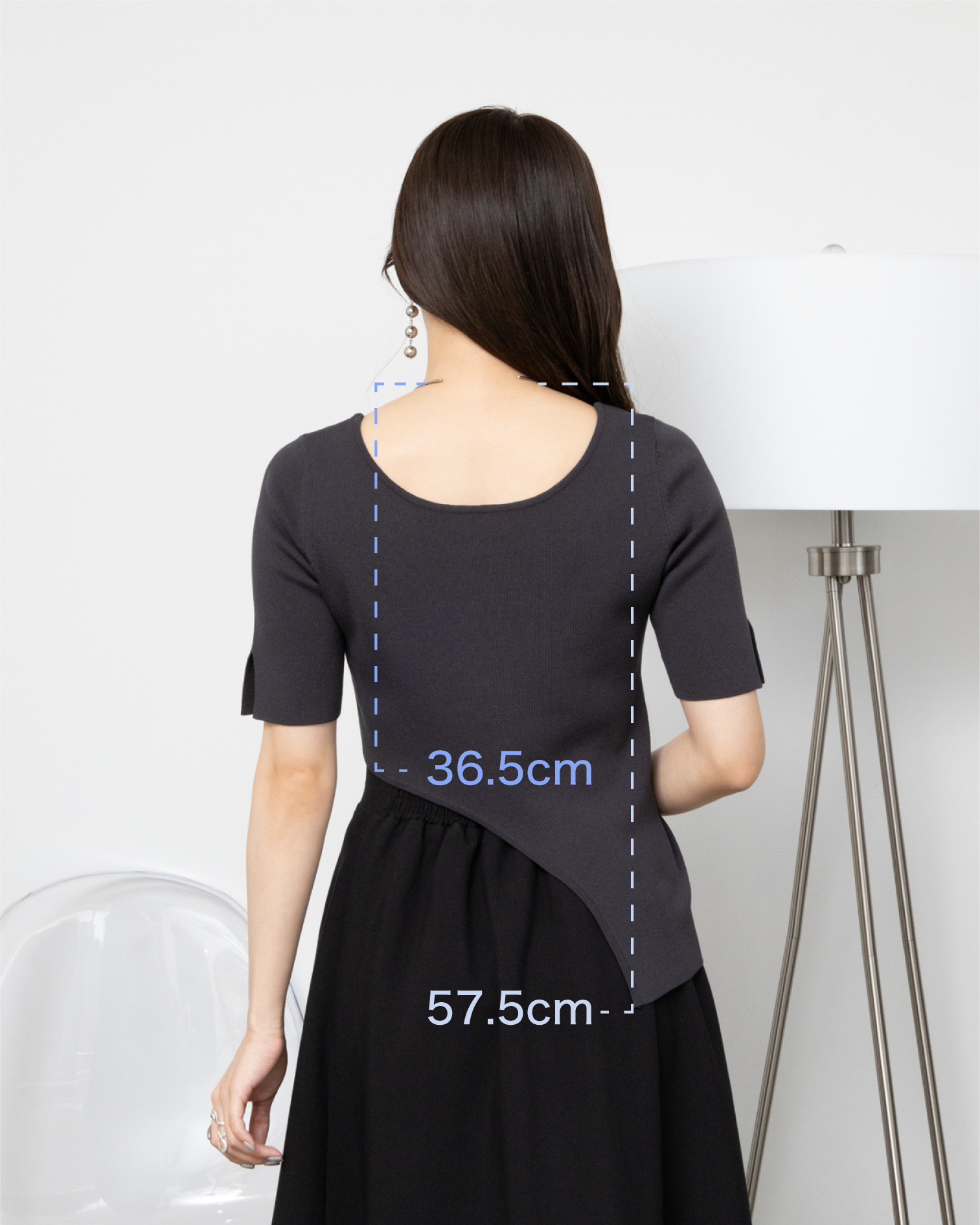 2WAYアシンメトリーニット | hollis