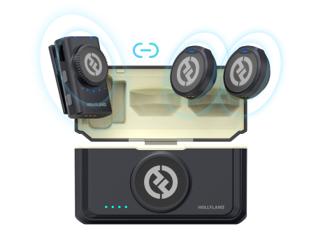 Hollyland ワイヤレスラべリアマイクロホンシステム Lark M2 Combo