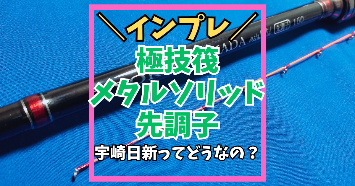 宇崎日新の評価は？極技筏メタルソリッド先調子1602のインプレ | 近所