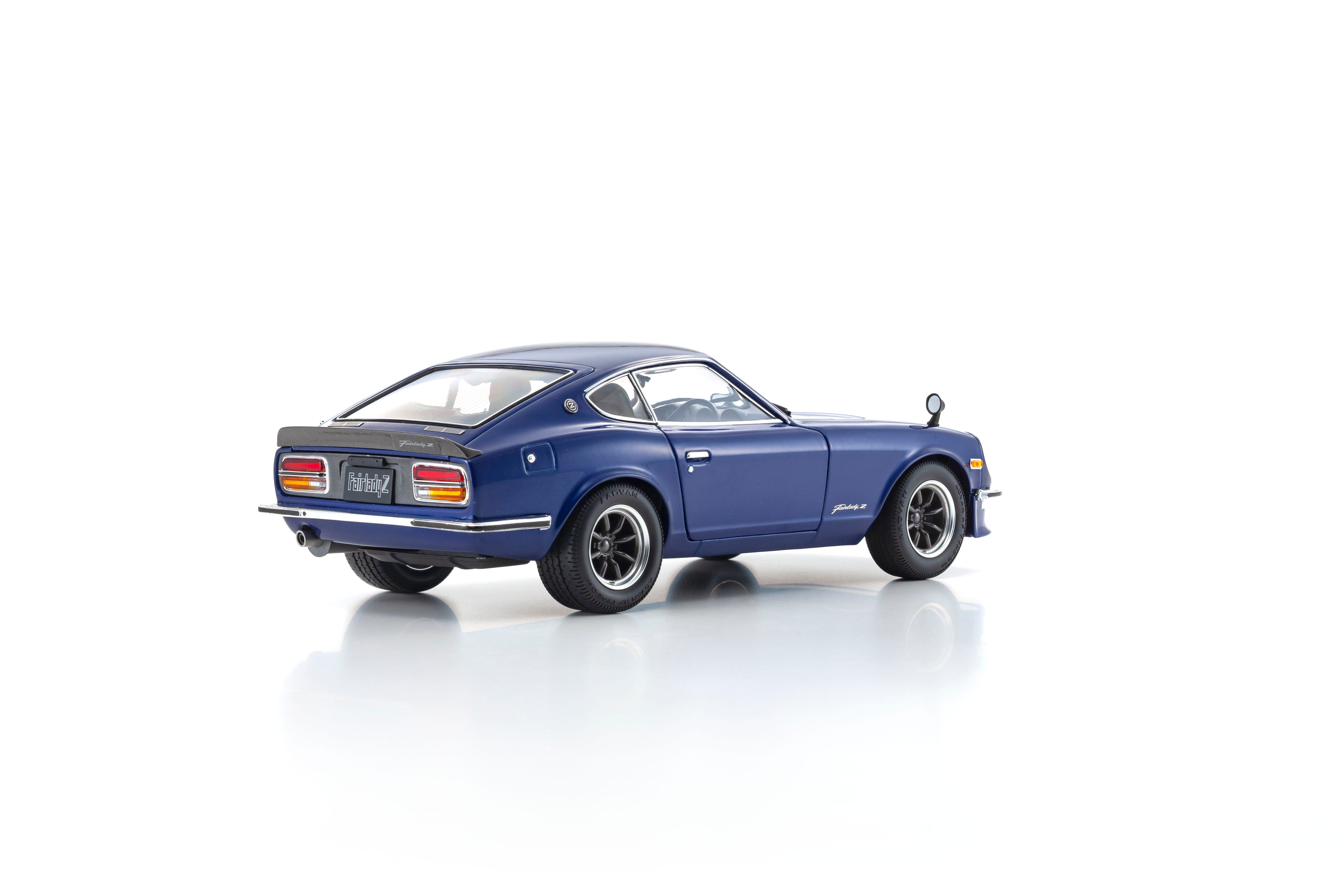 Preorder] Kyosho 1:18 Nissan Fairlady Z-L (S30) - Blue/Silver Rim