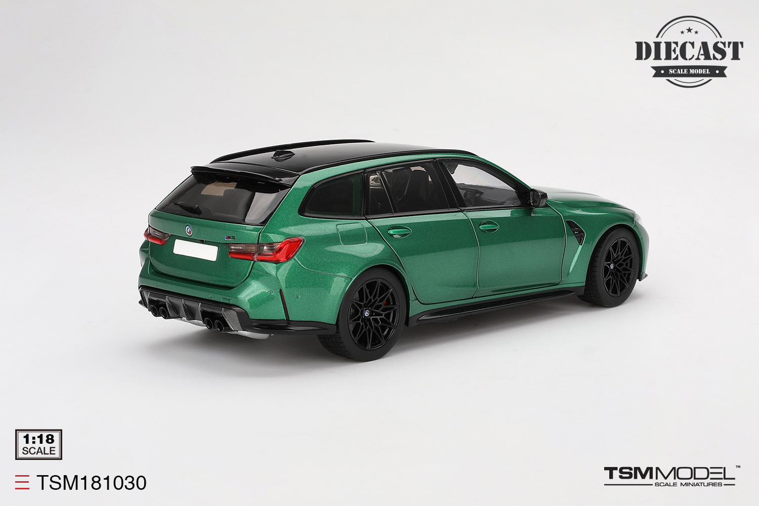 Preorder] TSM 1:18 BMW M3 Touring M Isle of Man Green Metallic