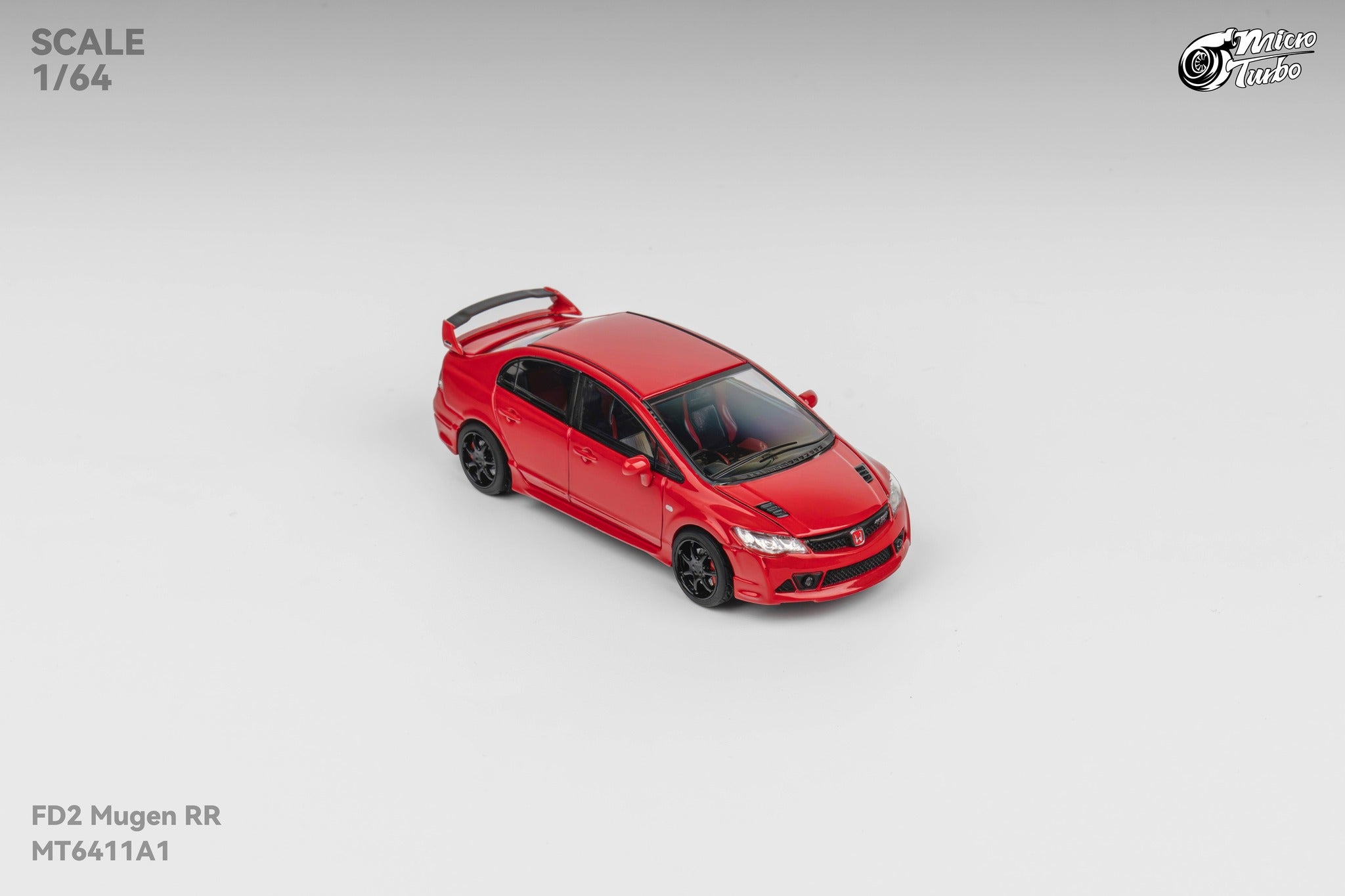 Microturbo 1:64 Custom Honda Civic Type R FD2 MUGEN RR - Red