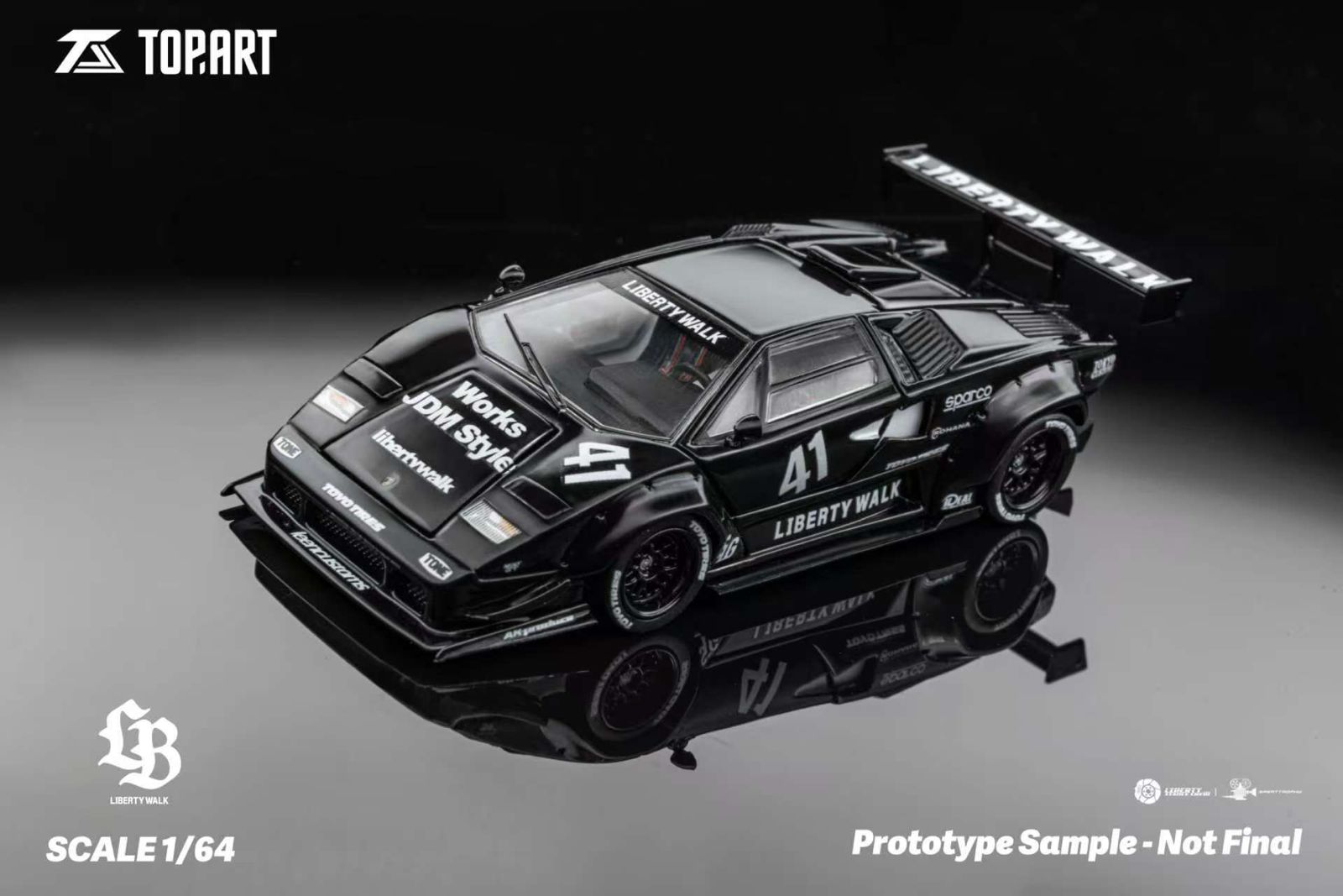 TOPART 1:64 LBWK Lamborghini Countach TAO640002 – Horizon Diecast