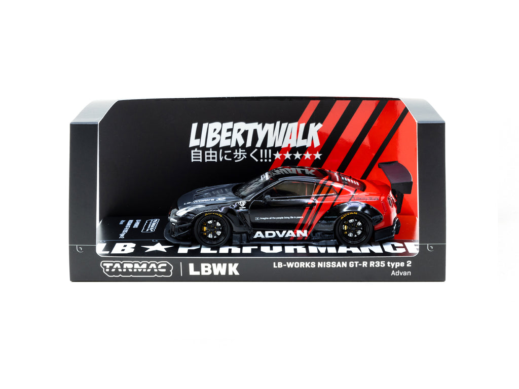 Tarmac Works 1:64 LB-WORKS NISSAN GT-R R35 type 2 Advan T43-019