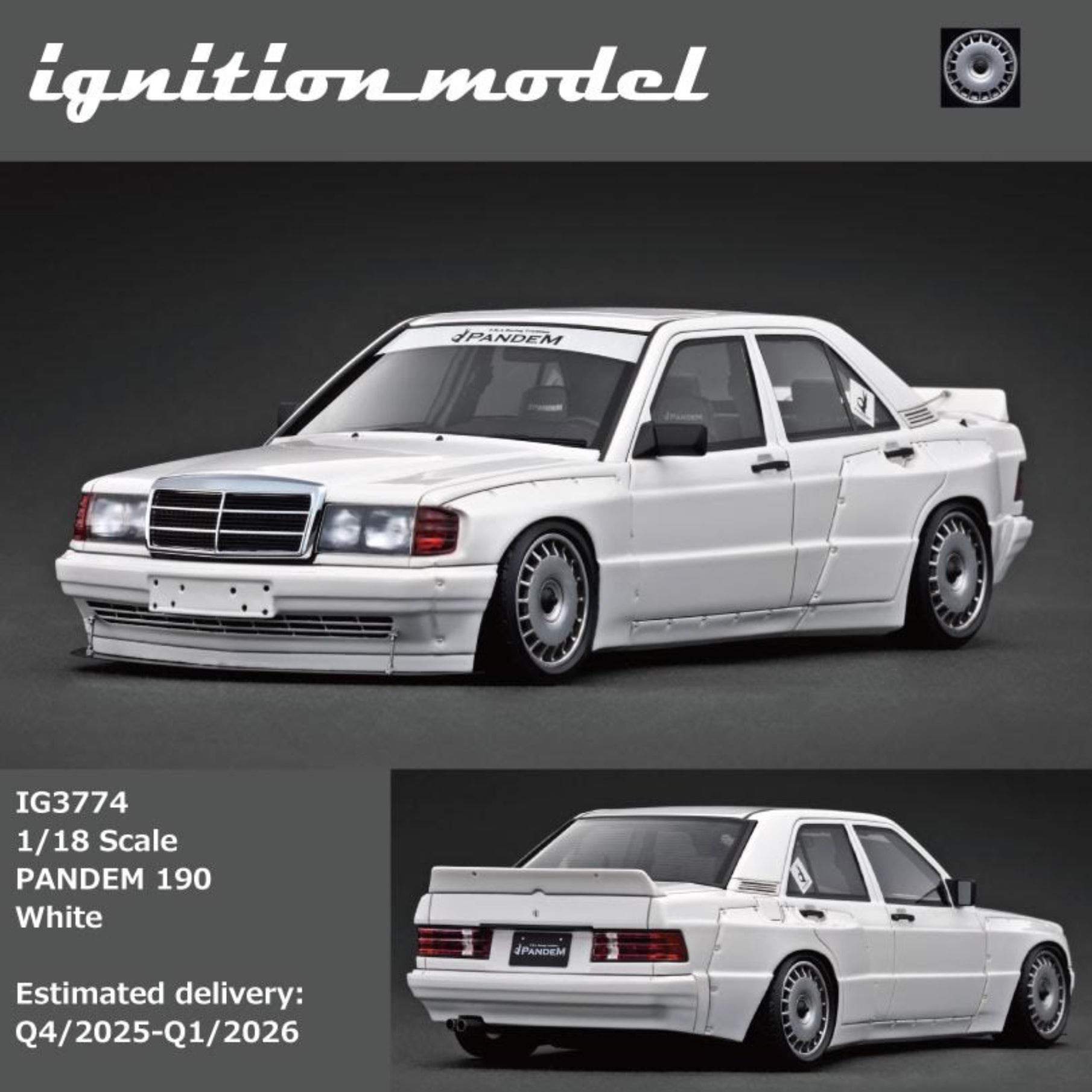 Ignition Model 1:18 PANDEM 190 White IG3774 – Horizon Diecast
