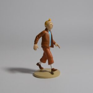 42190 TINTIN EN TRENCH - FIGURINE RESINE 12CM - TINTIN IN