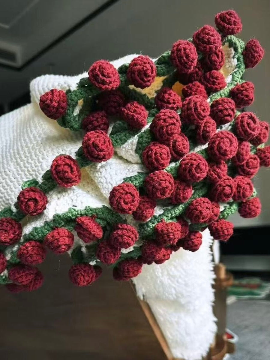 手編みキット】花束ブランケット全5色（15玉セット）｜並太・大判