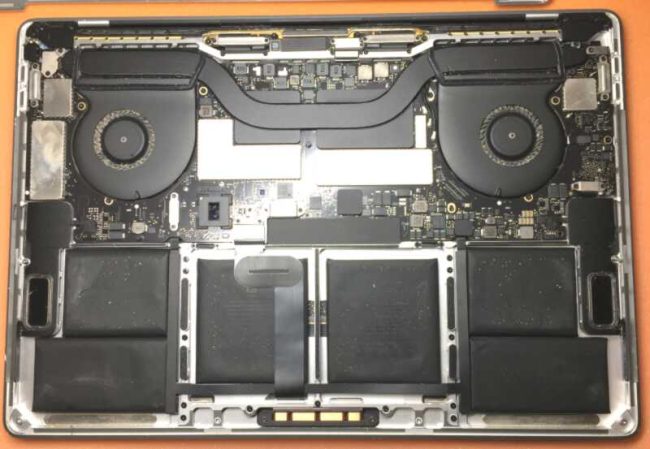MacbookPro2017 分解 バッテリー取外し A1707 MODEL2017 15インチ
