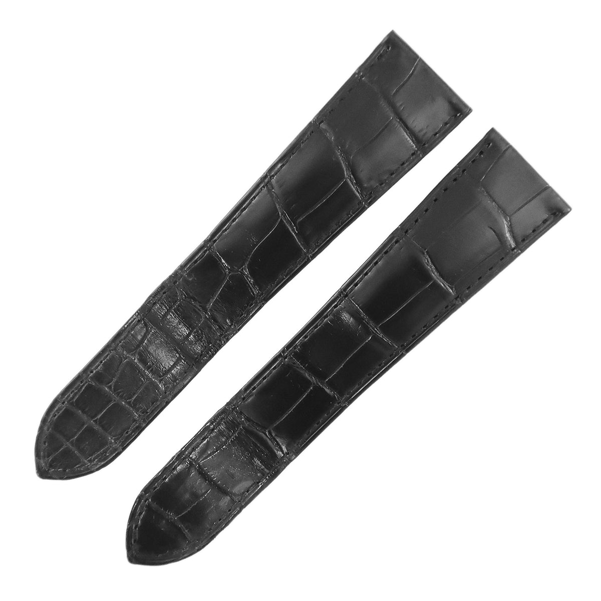 カルティエ Cartier ブラック クロコダイル 腕時計パーツ 純正 クロコ